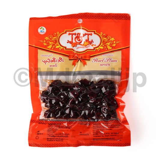 T&T အစေ့လွတ်ပုလဲဆီးသီးအစပ်120gram