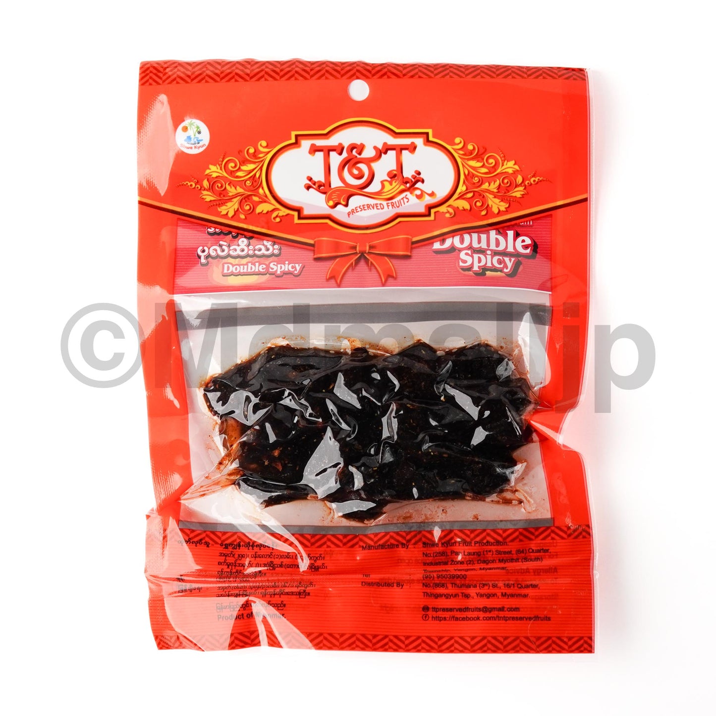 T&T အစေ့လွတ်ပုလဲဆီးသီးdouble spicy120gram
