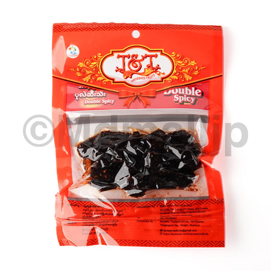T&T အစေ့လွတ်ပုလဲဆီးသီးdouble spicy120gram